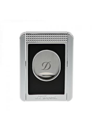 
With its Diamond head pattern and black lacquer finishes, the new "Stand" cigar cutter combine elegance and ingeniosity. You can use your cigar cutter as a fancy stand for your cigar, when you are not smoking it.
