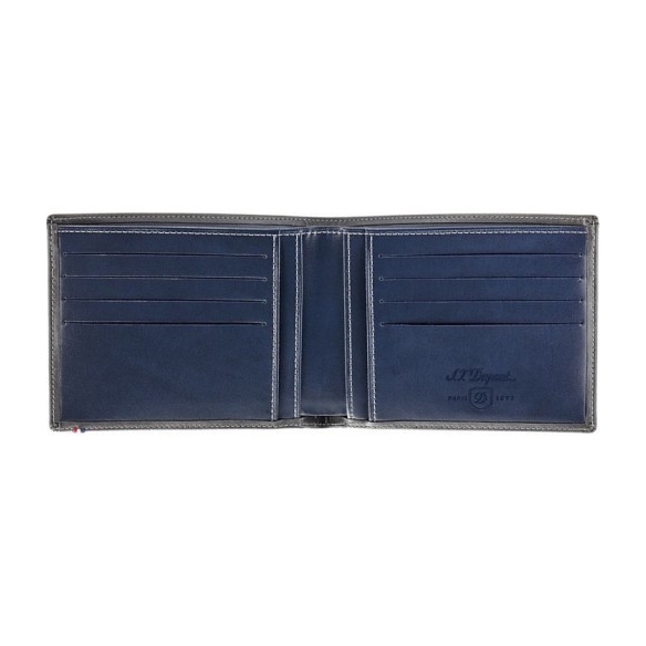 Line D Sivo - Modrá Peňaženka na 8 kreditných kariet S.T. DUPONT - 2