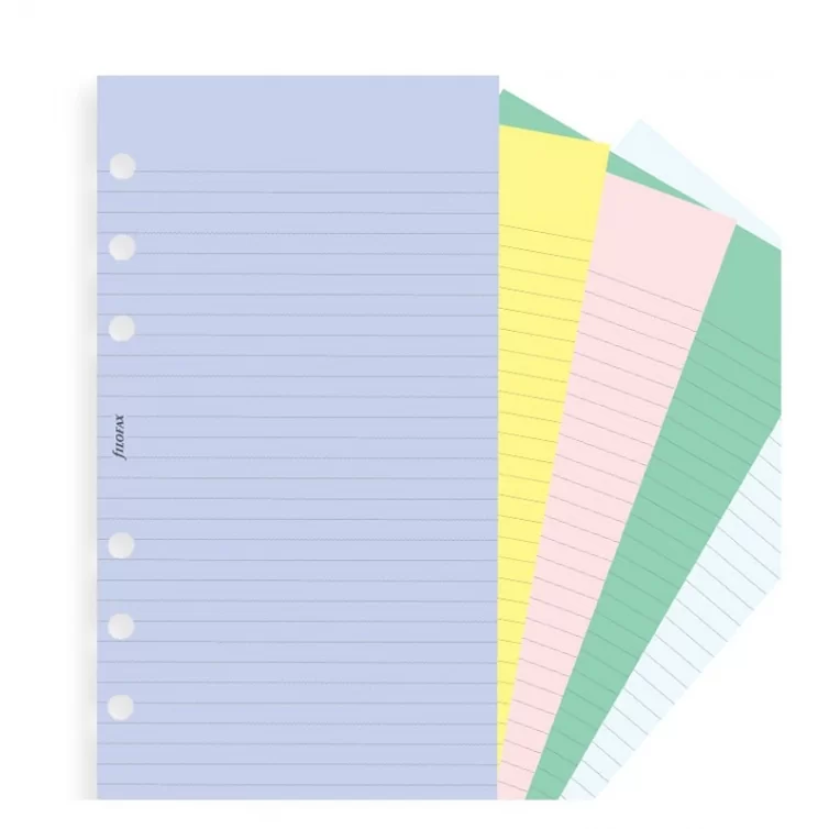 Assorted Coloured Notepaper, Plain and Ruled Value Personal Pack Refill FILOFAX - 1