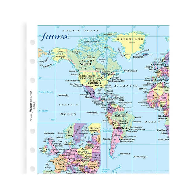 World Map Refill A5 FILOFAX - 1