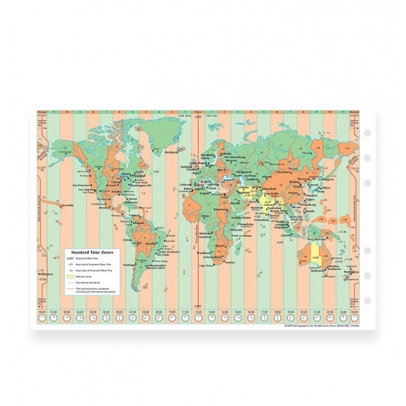 Mapa sveta pre A5 diáre FILOFAX - 3