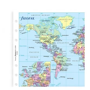 Mapa světa pro Kapesní diáře FILOFAX - 1