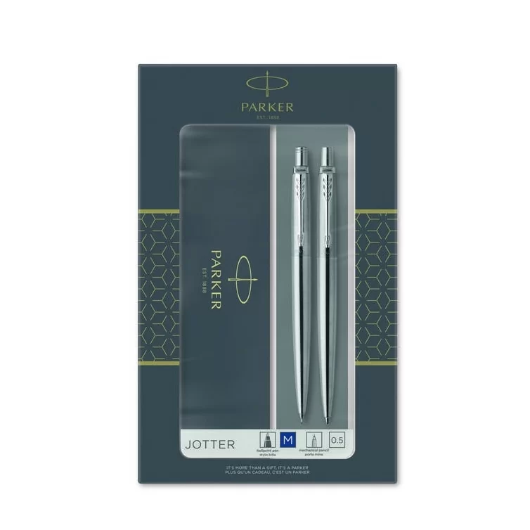 Gift set Jotter GT Ballpoint and Mechanical Pencil Stainless Steel PARKER - 1
