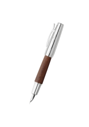Experience the exceptional comfort and sophisticated aesthetics of the E-Motion Reddish Brown Fountain Pen. Crafted from a pear wood body and chrome-plated metal fittings, this pen offers a robust and elegant writing experience. Its flexible clip, stainless steel nib, and compatibility with both ink cartridges and converters make it a truly beautiful and practical addition to your writing collection.