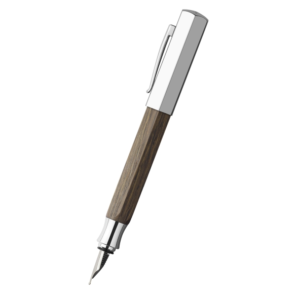 Ondoro Fountain pen Smoked Oak dark brown FABER-CASTELL - 1