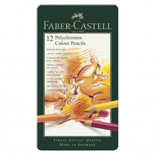 Polychromos Colour Pencils 12 pcs FABER-CASTELL - 1