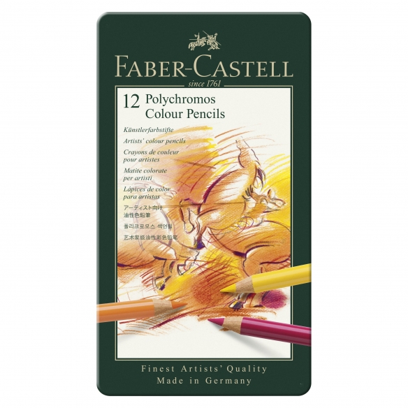 Polychromos Farebné Ceruzky 12 ks FABER-CASTELL - 1