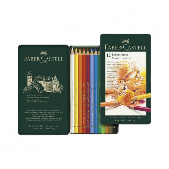 Polychromos Farebné Ceruzky 12 ks FABER-CASTELL - 2