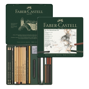Pitt Monochrome Sada Ceruziek 21 ks FABER-CASTELL - 1