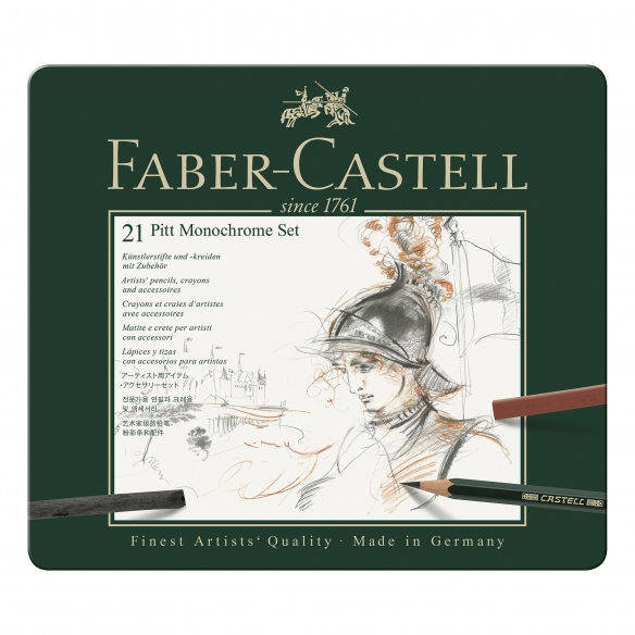 Pitt Monochrome Sada Ceruziek 21 ks FABER-CASTELL - 2