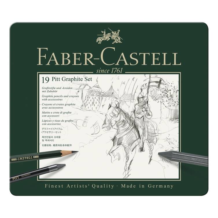 Pitt Graphite Pencil Set 19 pcs FABER-CASTELL - 2