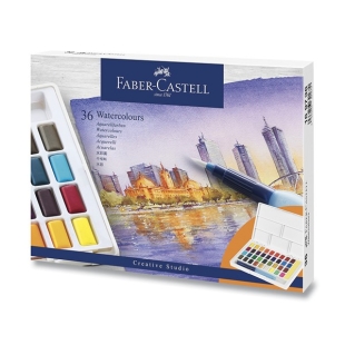 Vodové Farby s paletkou 36 farieb FABER-CASTELL - 1