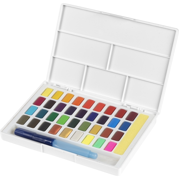 Vodové Farby s paletkou 36 farieb FABER-CASTELL - 2