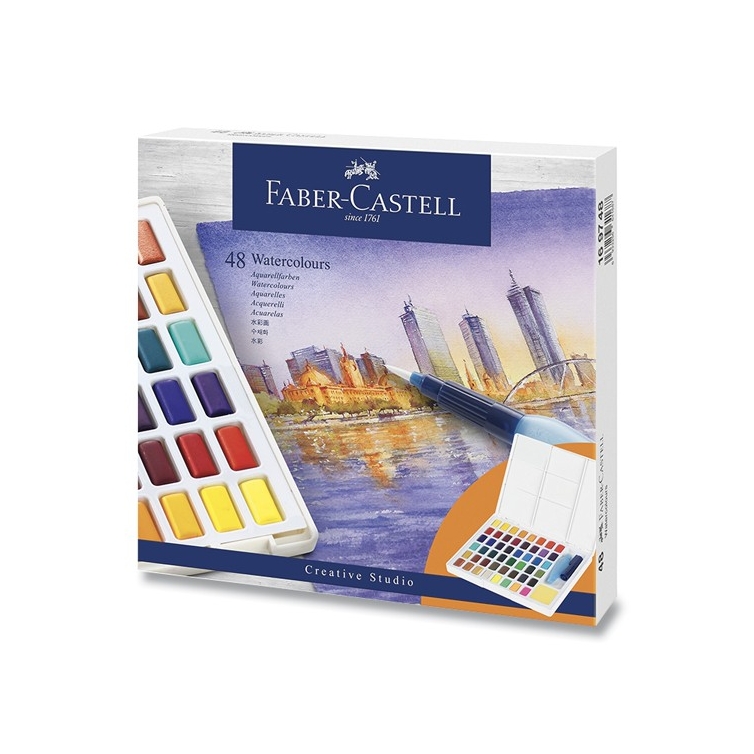 Watercolours with 48 colours FABER-CASTELL - 1