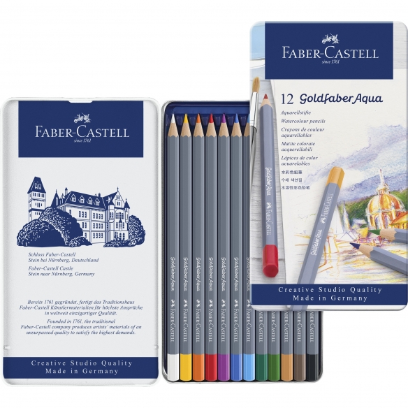 Goldfaber Aqua Akvarelové ceruzky 12 farieb FABER-CASTELL - 1