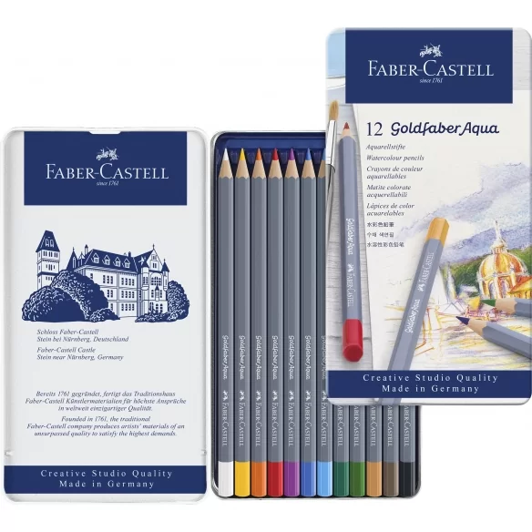 Goldfaber Aqua Watercolour Pencils 12 colours FABER-CASTELL - 1