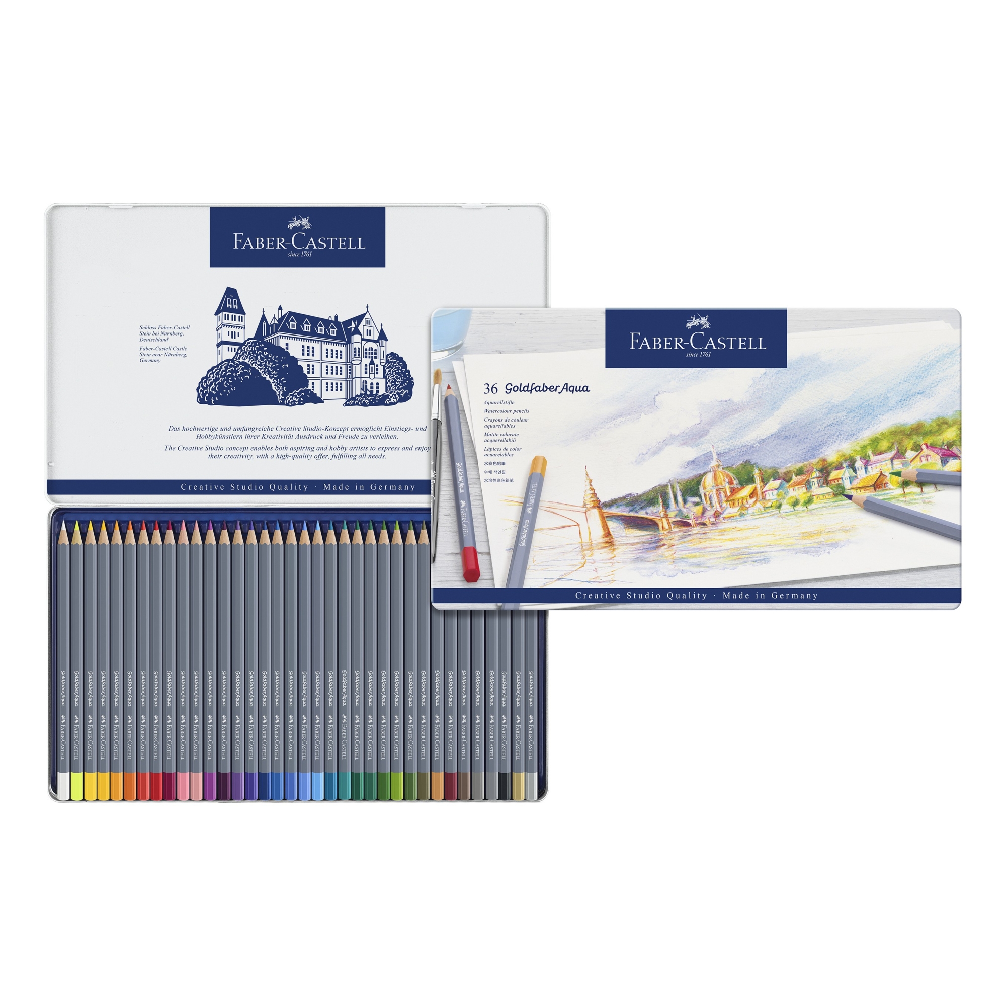 Faber-castell - Goldfaber Aqua Watercolor Pencils 36 Colors