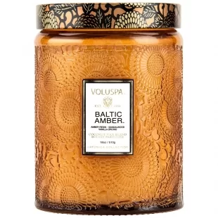 Baltic Amber Large Glass Jar Candle VOLUSPA - 1