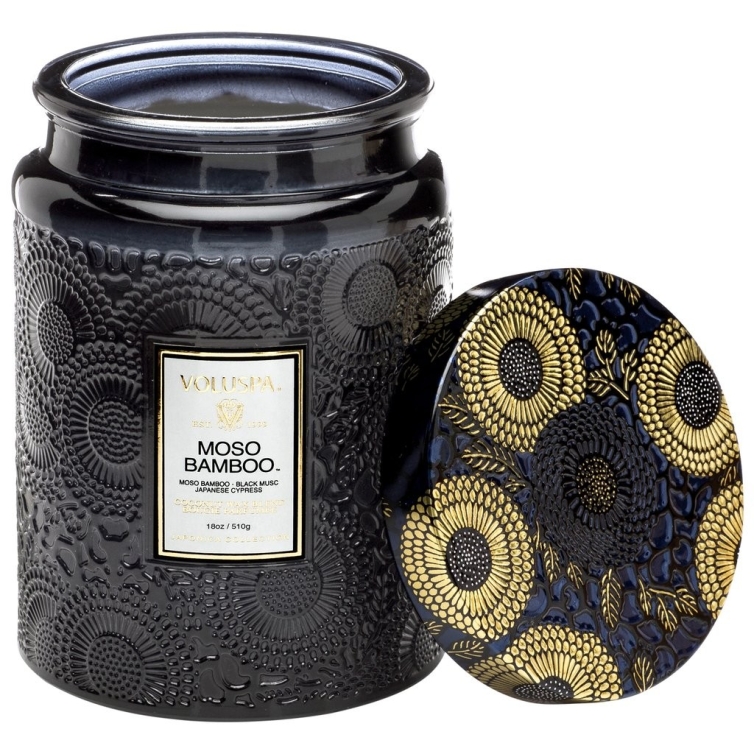 Moso Bamboo Large Glass Jar Candle VOLUSPA - 2