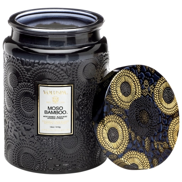 Moso Bamboo Large Glass Jar Candle VOLUSPA - 2