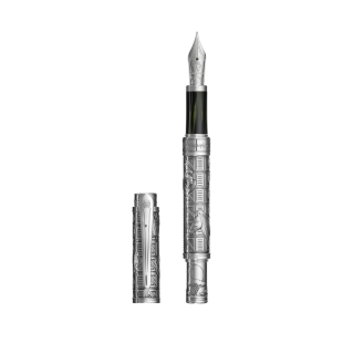 Hemingway The Adventurer Limitovaná edícia Plniace pero strieborné MONTEGRAPPA - 1