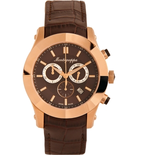 NeroUno Chrono 44 mm Hodinky ružové zlato hnedá MONTEGRAPPA - 1