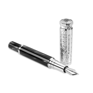 Leopoldo Tullio Aquila Limitovaná edícia Plniace pero čierne MONTEGRAPPA - 1