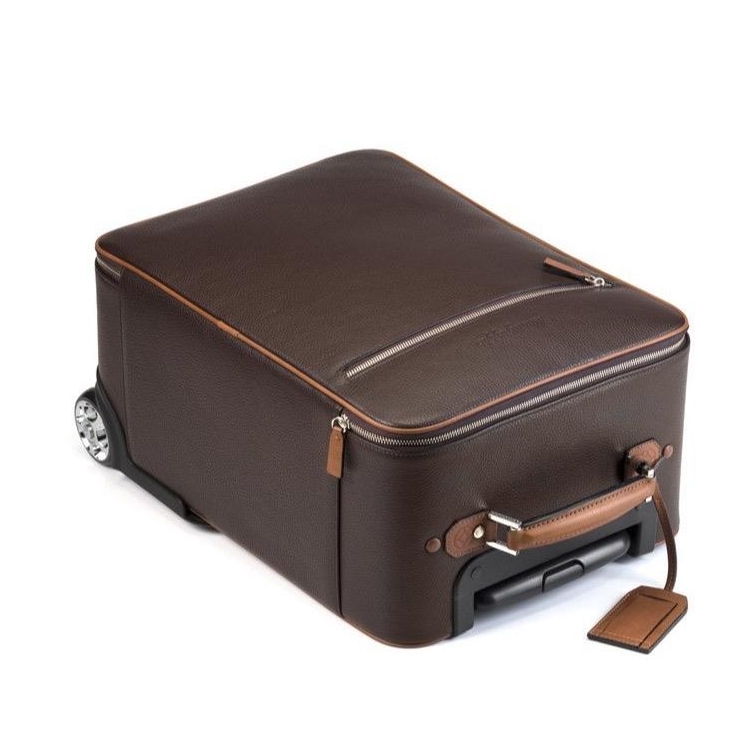Trolley Cabin Bag brown & caramel MONTEGRAPPA - 1