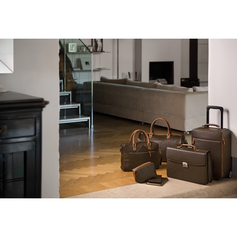 Trolley Cabin Bag brown & caramel MONTEGRAPPA - 2