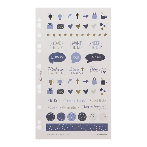 Indigo samolepky multi-fit FILOFAX - 2