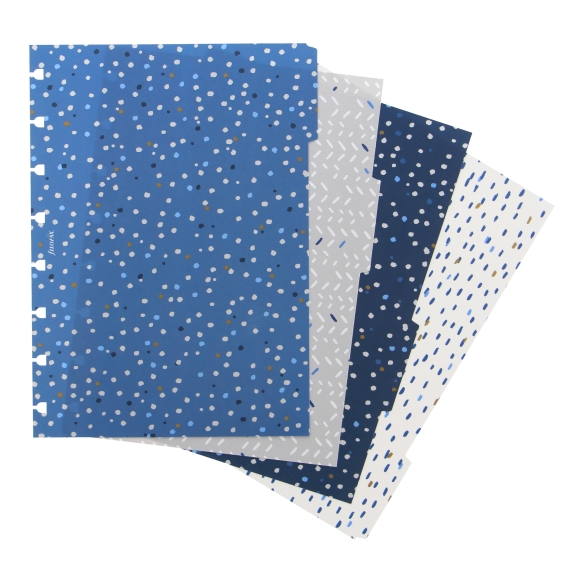Indigo rozraďovače pre A5 notebook FILOFAX - 1