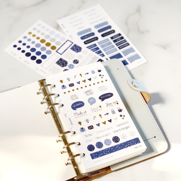 Indigo samolepky multi-fit FILOFAX - 5