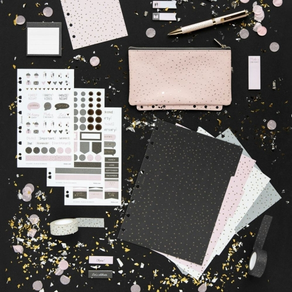 Confetti Puzdro na zips Multi-fit Rose Quartz FILOFAX - 4