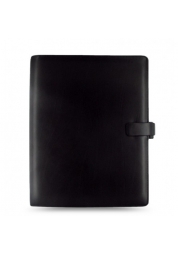 
Modern yet understated style personal organiser with a leather look.
Smooth leather look PU with subtle grain effect.
Width 260mm, height 320mm.


Ring mechanism size: Four rings of 25mm Left: Ten vertical cut out credit card pockets with full length pocket behind. One turned edge disk pocket below with full length pocket behind (fits A4 papers), pen loop. Right: Mesh notepad pocket, pen loop.




Transparent flyleaf
Week to view, appointment diary
Ruler/Page marker
Blank cream index with mylar that you can write on
To do
Expenses
White ruled notepaper
A-Z Index, 2 letters per tab cream
Addresses
White Ruled Notepad


