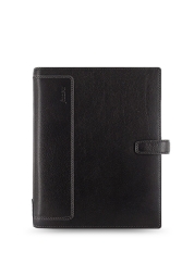 The luxurious Holborn A5 Black Diary, made from fine buffalo leather, is ideal for organised people. With practical compartments, ring binders and edge cutouts, this diary is the perfect companion for every day. Its elegant design with rounded corners and cream lined paper will give your notes a stylish and professional look.