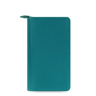 Saffiano Zip Organiser Compact Blue FILOFAX - 1