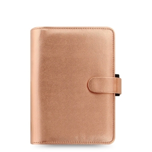 Saffiano Organiser Personal Rose Gold FILOFAX - 1