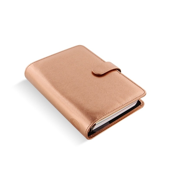 Saffiano Organiser Personal Rose Gold FILOFAX - 3