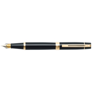 Sheaffer 300 Glossy with Gold Tone Fountain pen black SHEAFFER - 1