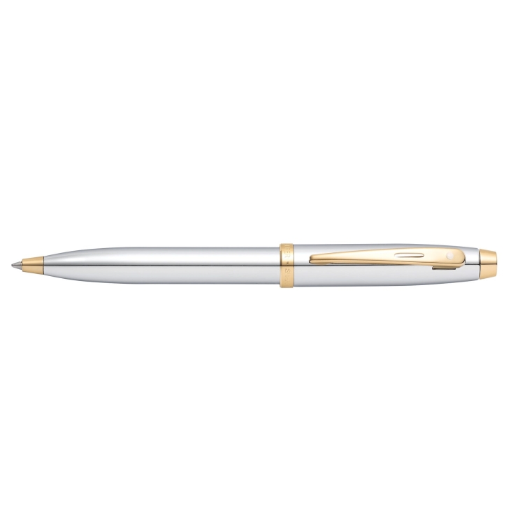 Sheaffer 100 Chrome with Gold Tone Guľôčkové pero strieborné SHEAFFER - 1
