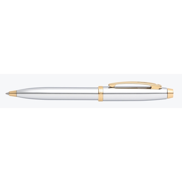Sheaffer 100 Chrome with Gold Tone Guľôčkové pero strieborné SHEAFFER - 2