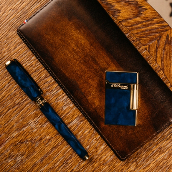 Atelier Blue Marine and Gold Lighter S.T. DUPONT - 4