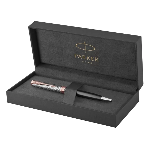 Sonnet Premium Metal PGT Kuličkové pero šedé PARKER - 3