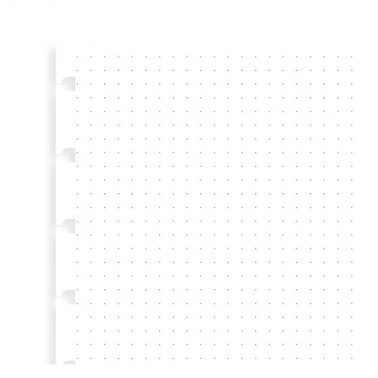 Tečkované papíry náplň pro A5 notebook FILOFAX - 1