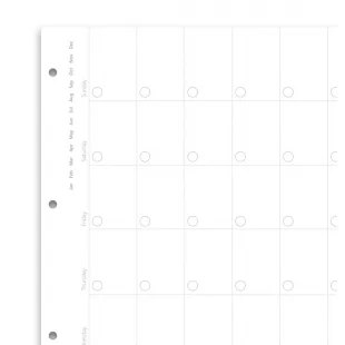 Měsíční kalendář nedátumovaný náplň A5 FILOFAX - 1