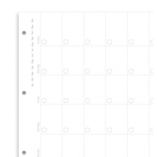 Mesačný kalendár nedátumovaný náplň A5 FILOFAX - 1
