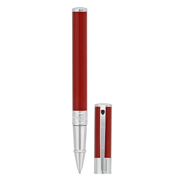 D-Initial Roller red and chrome S.T. DUPONT - 1