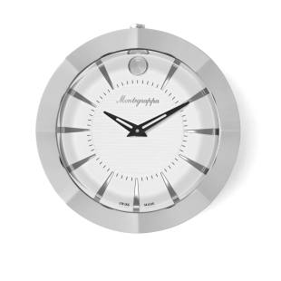 Table clock large silver MONTEGRAPPA - 1