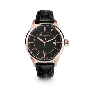 Fortuna 42 mm Hodinky ružové zlato čierne MONTEGRAPPA - 1