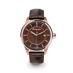 Fortuna 42 mm Hodinky ružové zlato hnedé MONTEGRAPPA - 1